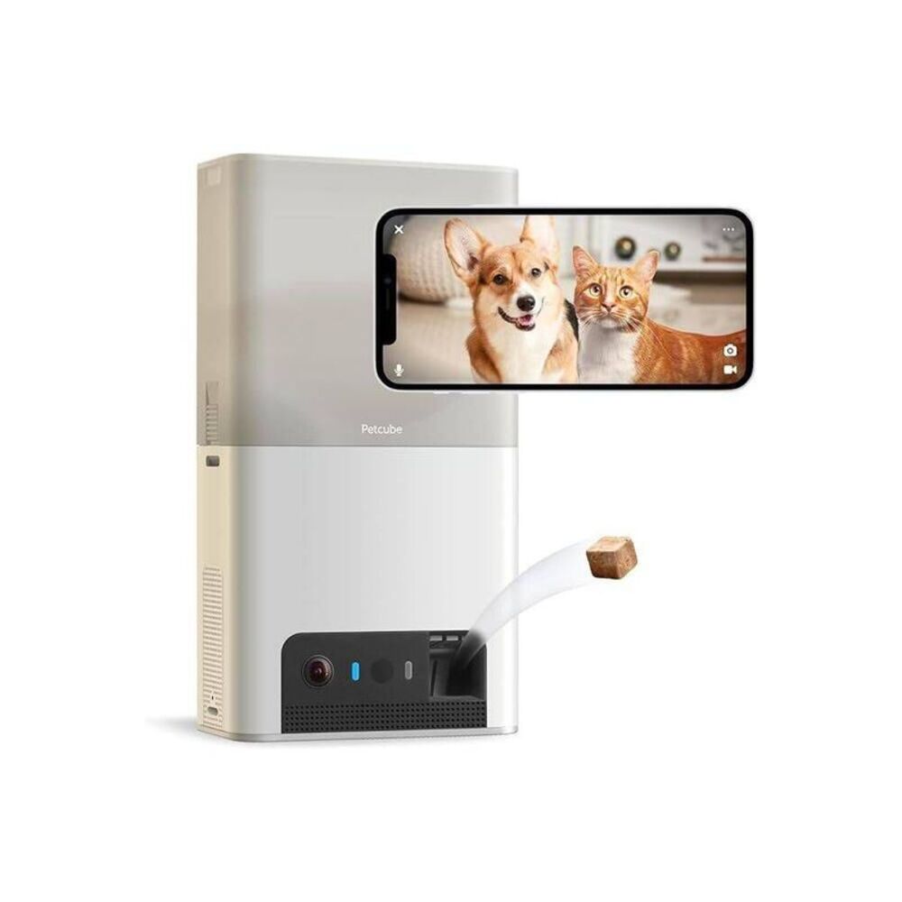 Bites 2 Lite Interactive WiFi Pet Camera & Treat Dispenser - White